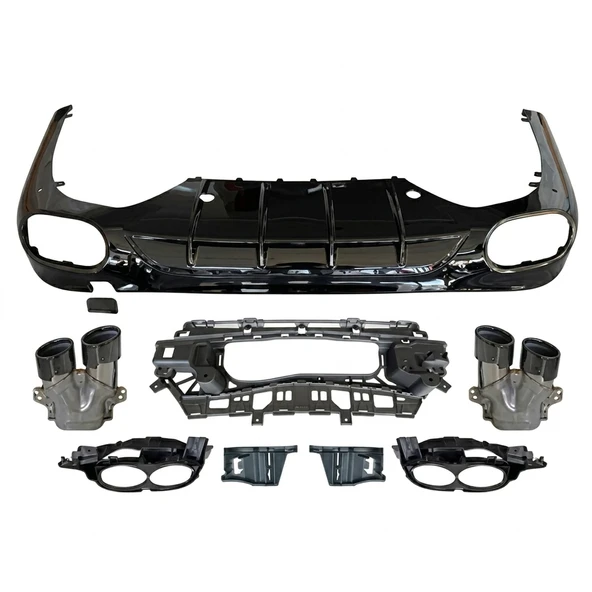 AUTOGP Mercedes w124 e53 arka tampon difüzörü ve egzoz ucu ürün görseli 1