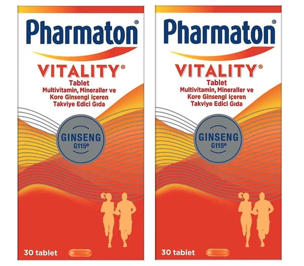 Pharmaton Vitality 30 Tablet 2'li ürün görseli 1