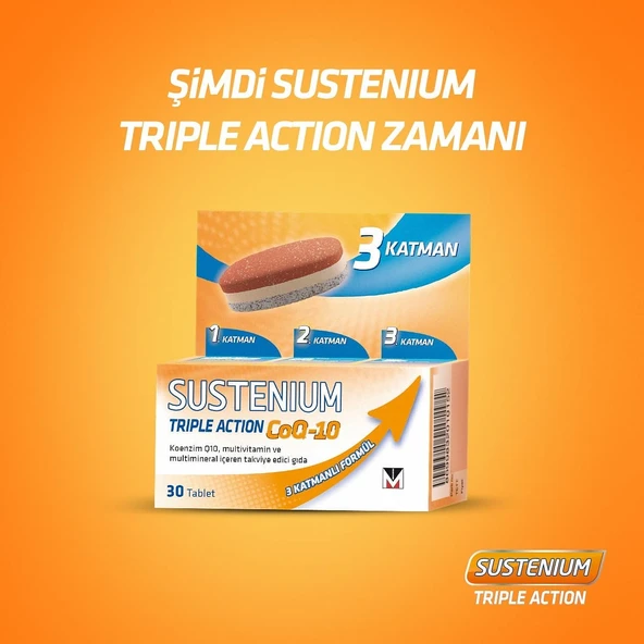 Sustenium Triple Action CoQ-10 30 Tablet - Resim 2