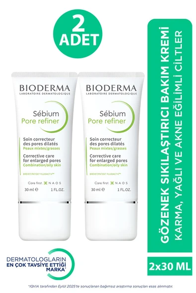 Bioderma Sebium Pore Refiner Gözenek Azaltıcı Bakım Kremi 30 ml 2 Adet ürün görseli 1