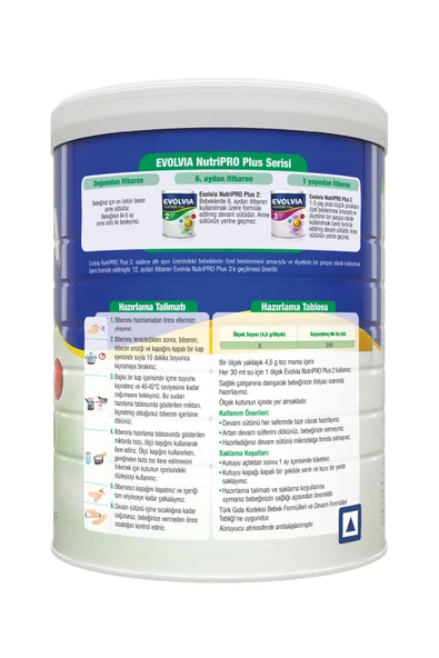 Evolvia Nutripro Plus 2 Devam Sütü 800 gr 2 Adet - Resim 5