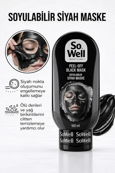 So Well Black Mask Soyulabilen Siyah Maske 100 ml ürün görseli 1
