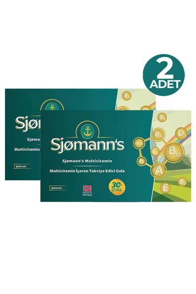 Sjomann's Multivitamin Çiğnenebilir Jel 30 Tablet 2 Adet ürün görseli 1