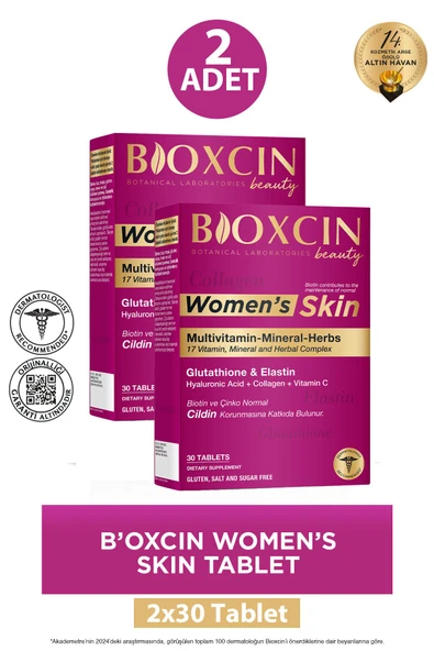 Bioxcin Womens Skin Tablet 30'lu 2 Adet ürün görseli 1