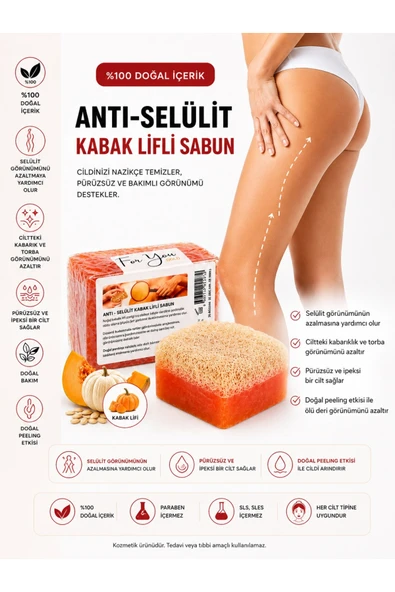 For You Gold Selülit Karşıtı, Sıkılaştırıcı Etkili, Batık Gidermeye Yardımcı Peeling Etkili Vücut Bakım Sabunu ürün görseli 1