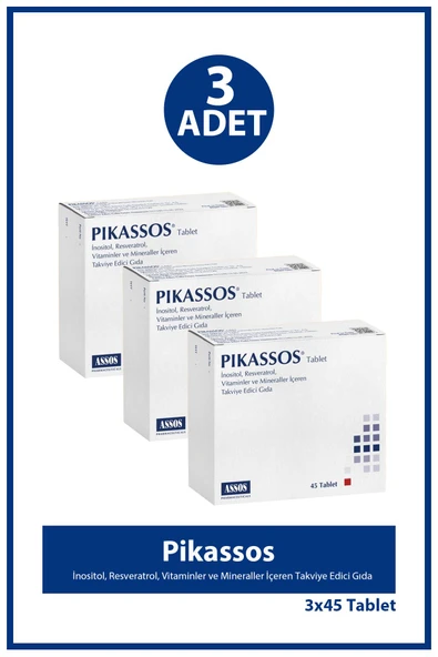 Pikassos 45 Tablet 3 Adet ürün görseli 1