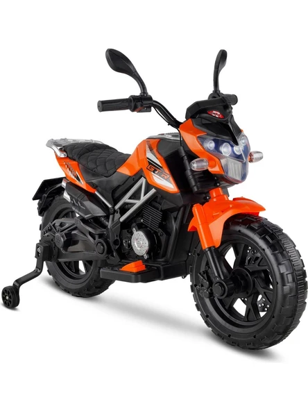 Babyhope 447 Motocross Turuncu 12 V Akülü Motor ürün görseli 1