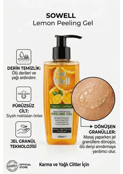 So Well Peeling Gel Lemon 150 ml ürün görseli 1