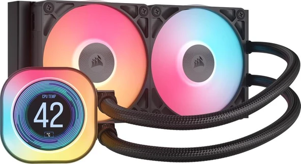 Corsair iCUE Link Titan 240 RX LCD CW-9061022-WW İşlemci Sıvı Soğutucu Teşhir ürün görseli 1