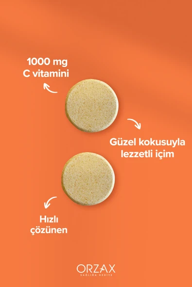 Efervit Vitamin C 1000 mg 20 Efervesan Tablet 5 Adet - Resim 3