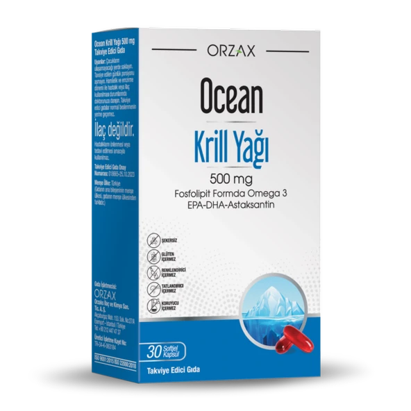 Ocean Krill Oil 500 mg 30 Kapsül ürün görseli 1