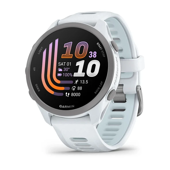 Garmin Forerunner 170 Music Beyaz/Bulut Mavisi Kayışlı ürün görseli 1