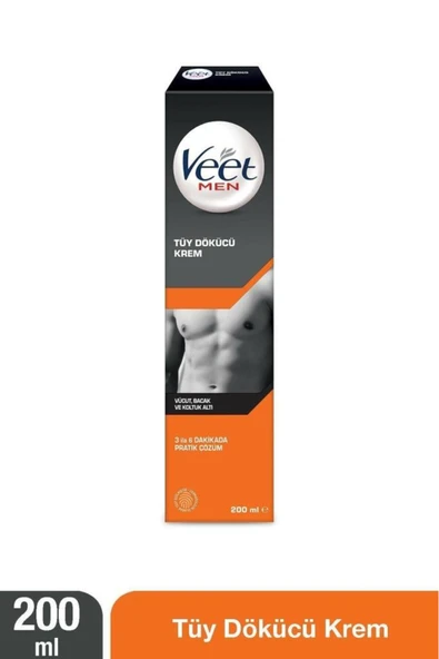 Veet Men Tüy Dökücü Krem Normal Ciltler 200 ml ürün görseli 1