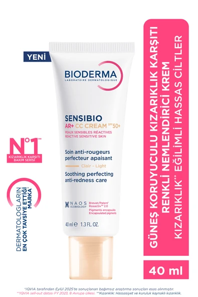 Bioderma Ar+ CC Cream SPF50+ 40 ml - Light ürün görseli 1