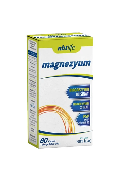 NBT Life Magnezyum Bisglisinat ve Sitrat 60 Kapsül ürün görseli 1