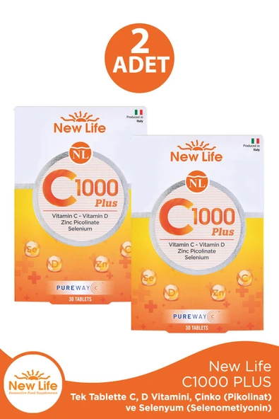New Life C 1000 Plus 30 Tablet 2 Adet ürün görseli 1