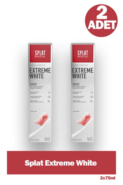 Splat Special Extreme White Beyazlatıcı Diş Macunu 75 ml 2 Adet ürün görseli 1