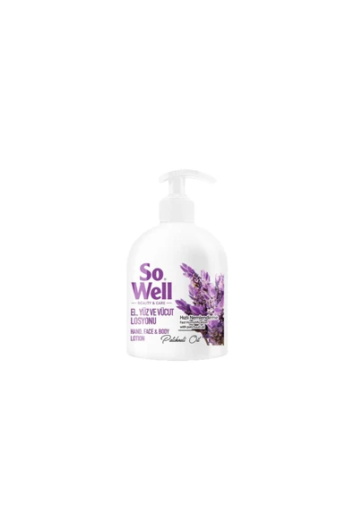 So Well El Yüz ve Vücut Losyonu Patchouli Oil 500 ml ürün görseli 1