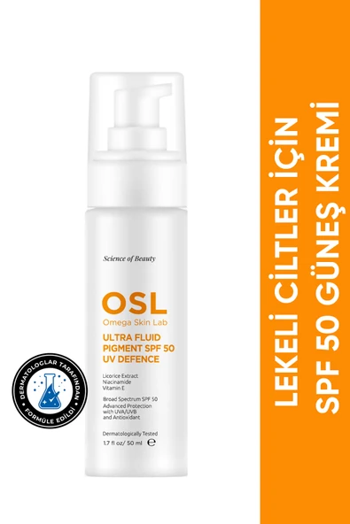 Osl Ultra Fluid + Pigment SPF 50 Uv Defence 50 ml ürün görseli 1