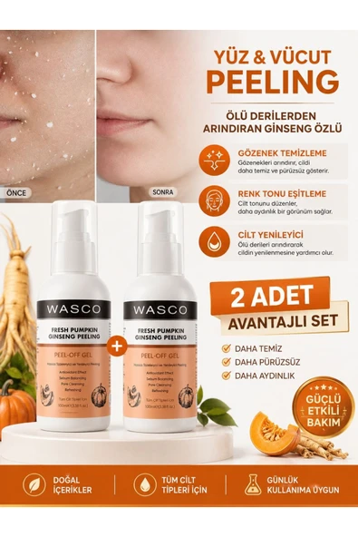 wasco Ginseng Özlü Yüz Ve Vücut Peelingi 100 ml X 2 Adet ürün görseli 1