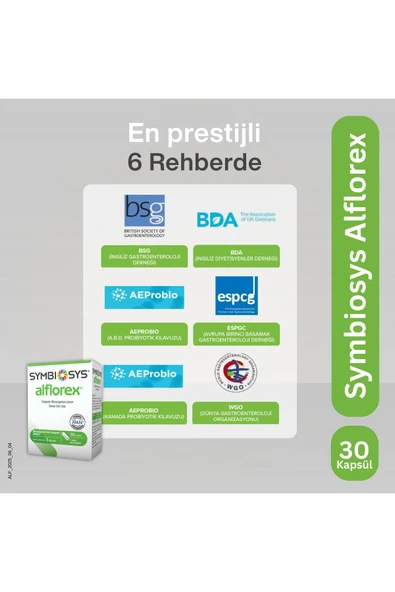 Symbiosys Alflorex Probiyotik 30 Kapsül 2 Adet - Resim 5