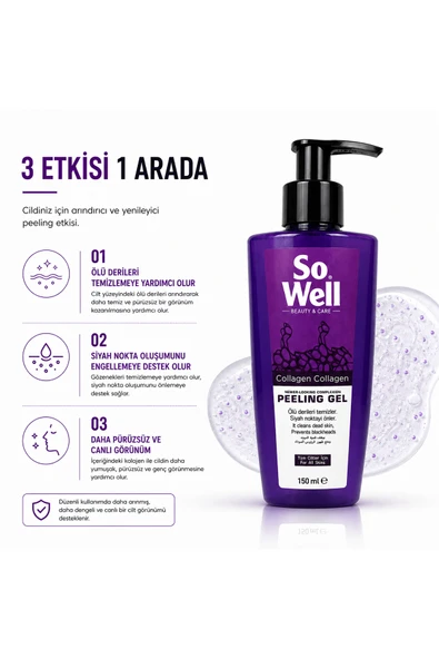 So Well Collagen Peeling Gel 150 ml - Resim 2