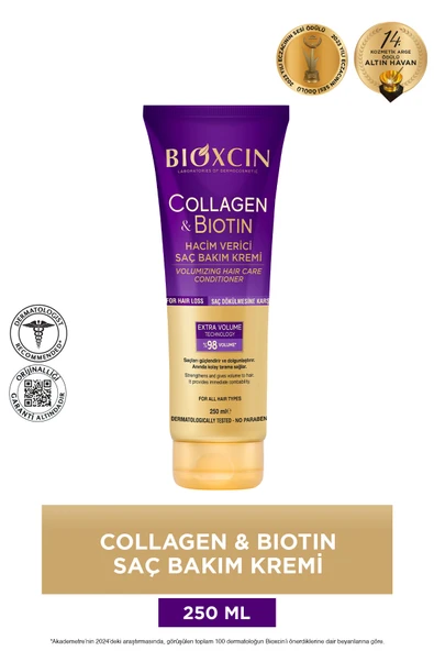 Bioxcin Collagen Biotin Hacim Verici Saç Bakım Kremi 250 ml ürün görseli 1