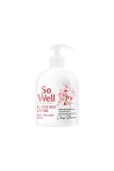 So Well El Yüz ve Vücut Losyonu Cherry Balsam 500 ml ürün görseli 1