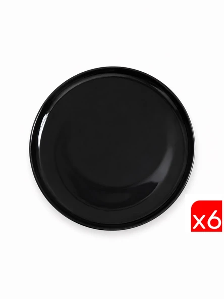 Kütahya Porselen Moderna Servis Tabağı Siyah 24cm MOD24DU740104 6 lı ürün görseli 1