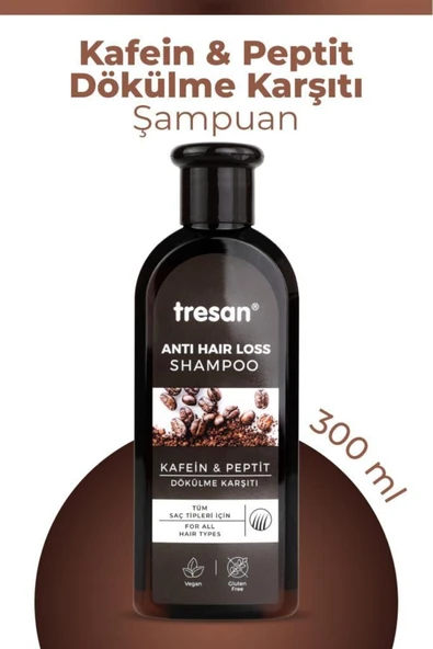 Tresan Kafein Peptit Dökülme Karşıtı Şampuan 300 ml ürün görseli 1