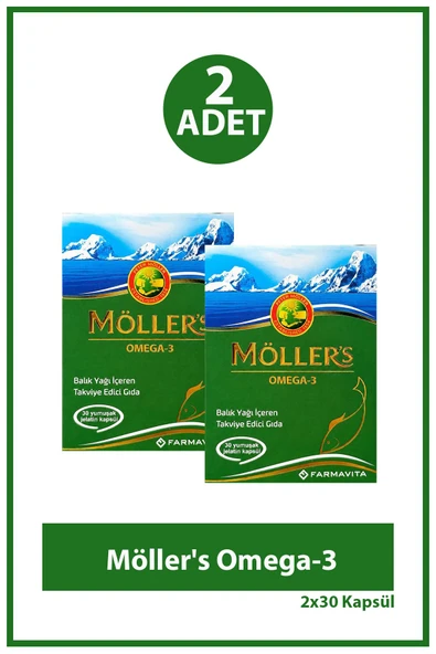 Möller's Omega-3 30 Kapsül 2 Adet ürün görseli 1