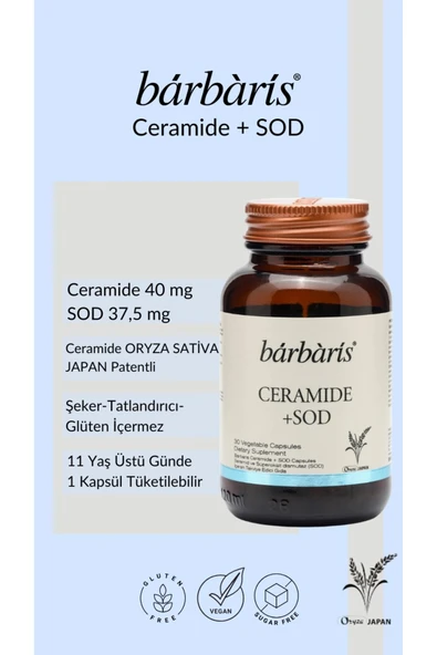 Barbaris Ceramide+ Sod 30 Kapsül ürün görseli 1