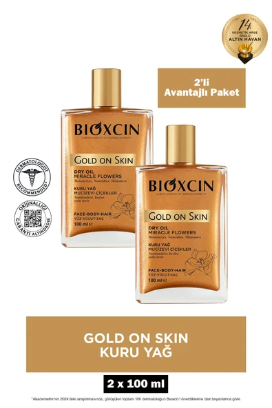 Bioxcin Gold On Skin Kuru Yağ 100 ml 2 Adet ürün görseli 1