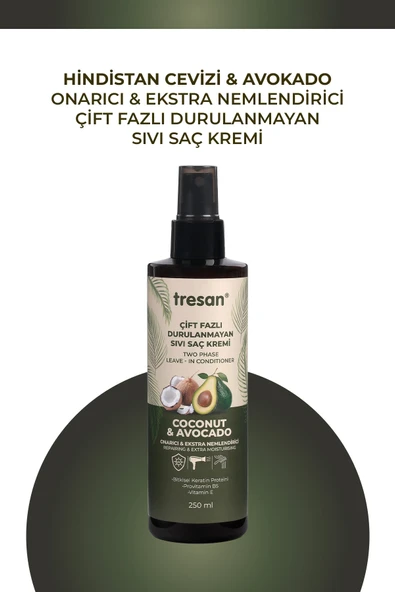 Tresan Coconut Avokado Durulanmayan Saç Kremi 250 ml ürün görseli 1