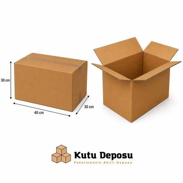 30x40x30 cm Karton Kitap Kolisi (10 ADET) ürün görseli 1