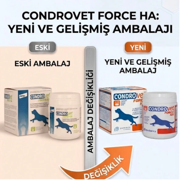 Bioiberica CondroVet Force HA Köpekler İçin Eklem Desteği 120tb ürün görseli 1