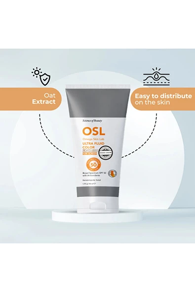 Osl Ultra Fluid Color Light SPF50+ 50 ml - Resim 4