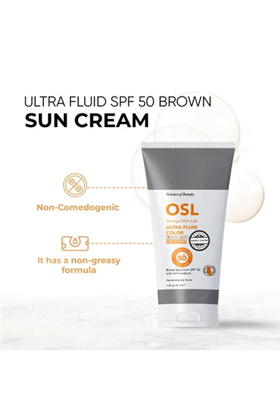 Osl Ultra Fluid Color Light SPF50+ 50 ml - Resim 2