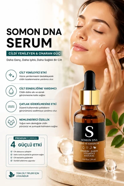 For You Gold Somon Dna Serum - Leke & Yaşlanma Karşıtı, Onarım, Bakım Cilt Yüz Bakım Serumu ürün görseli 1