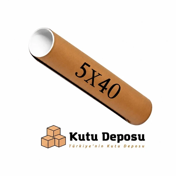 5x40 cm Kapaklı Silindir Postüp Rulo Gönderi Kutusu (5 ADET) ürün görseli 1
