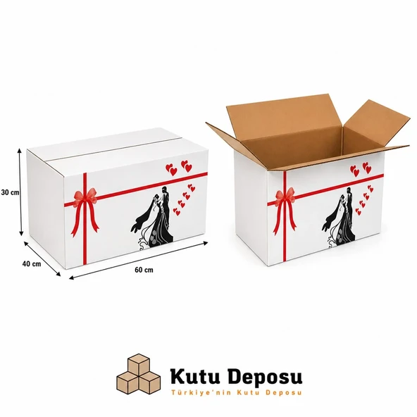 40x60x30 cm Dayanıklı Çeyiz Taşıma Kolisi (10 ADET) ürün görseli 1