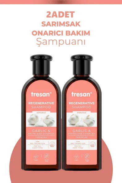 Tresan Sarımsak Onarıcı Şampuan 300 ml 2 Adet ürün görseli 1