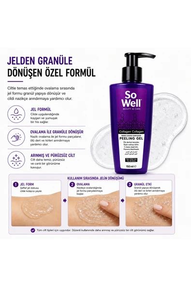 So Well Collagen Peeling Gel 150 ml - Resim 7