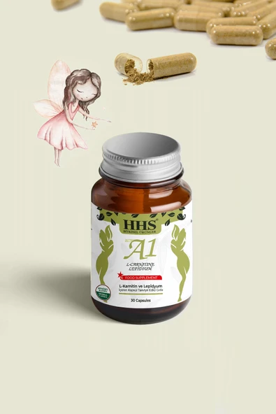 HHS A1 L-Carnitine Lepidium 30 Kapsül - Resim 4