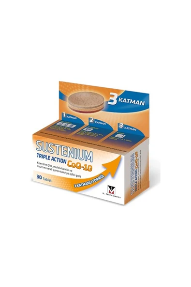 Sustenium Triple Action CoQ-10 30 Tablet ürün görseli 1