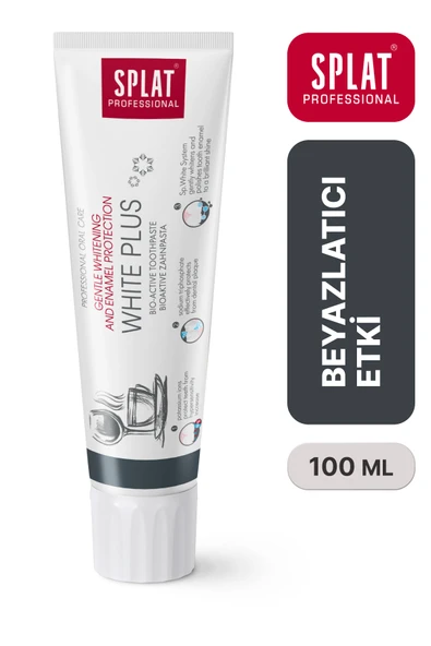 Splat White Plus Beyaz Diş Macunu 100 ml 3 Adet - Resim 2