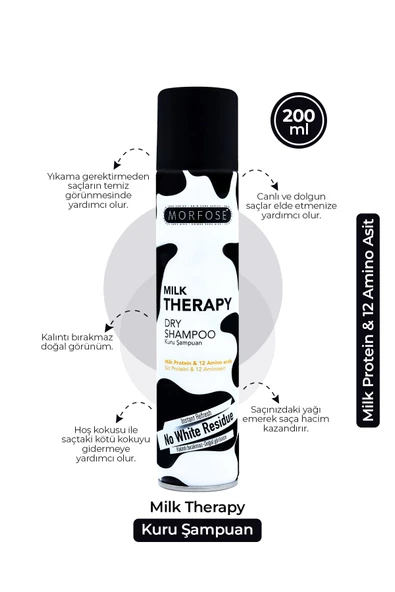 Morfose Kuru Şampuan Milk Therapy 200 ml - Resim 2