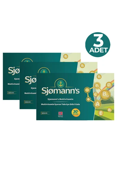 Sjomann's Multivitamin Çiğnenebilir Jel 30 Tablet 3 Adet ürün görseli 1