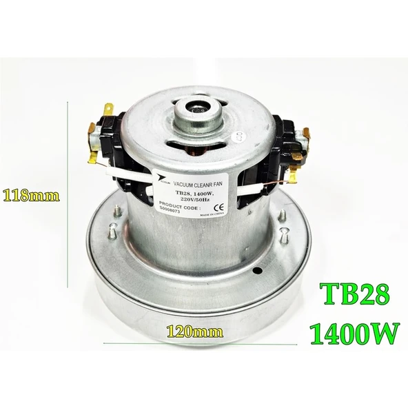 Süpürge Motoru Techsun TB28 220V 1400W - Resim 3
