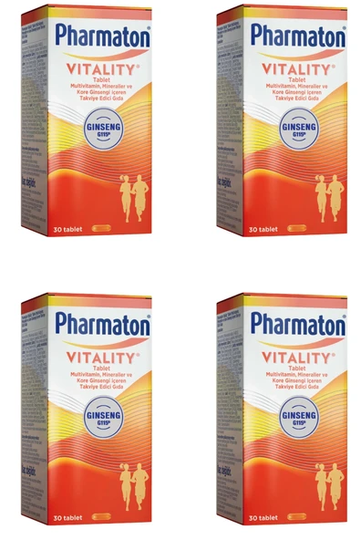 Pharmaton Vitality 30 Tablet 4'lü ürün görseli 1